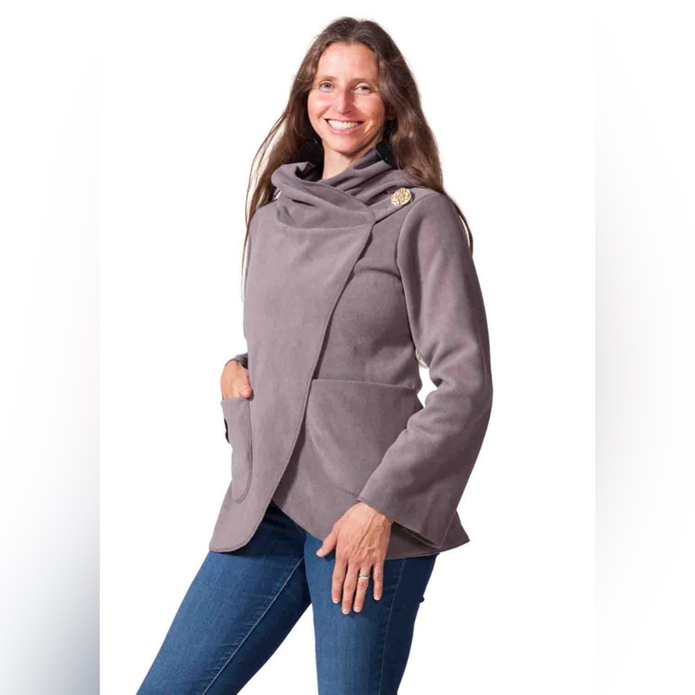 ARK IMPORTS -  Fair Trade Handmade Fleece Wrap Style Jacket